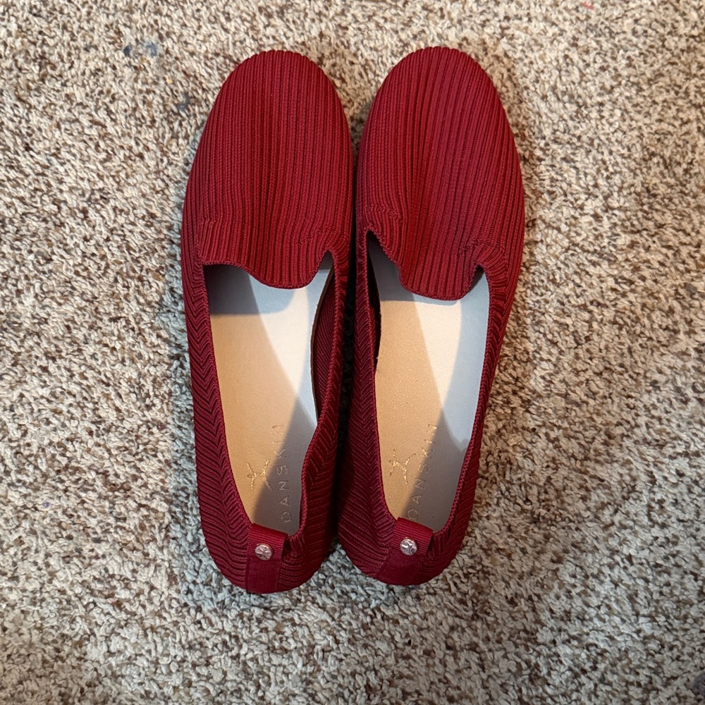 Red Slip-On Loafers